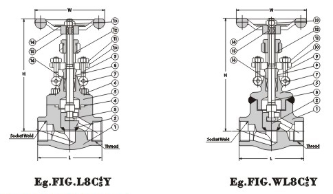 Globe Valve 800Lb