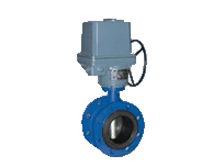 D971X right inserting type electronic butterfly valve 