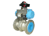 Regulate the ball valve pneumatically